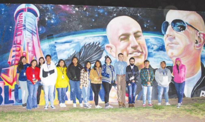 A total of 14 FSISD students made the trip to Van Horn to see the space launch on Oct. 13. Courtesy Photo