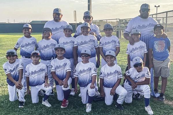 The Fort Stockton Minors Baseball team finished in third place in the District 37 tournament. Coaches are Ruben Bernal, Lorenzo Hayes and Eric Leyva. Courtesy photo/Fort Stockton Recreation Department