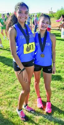 The Fort Stockton team of Ali Jackson and Summer Hinojos placed fifth out of 81 teams with a time of 43:54.56. Courtesy photo