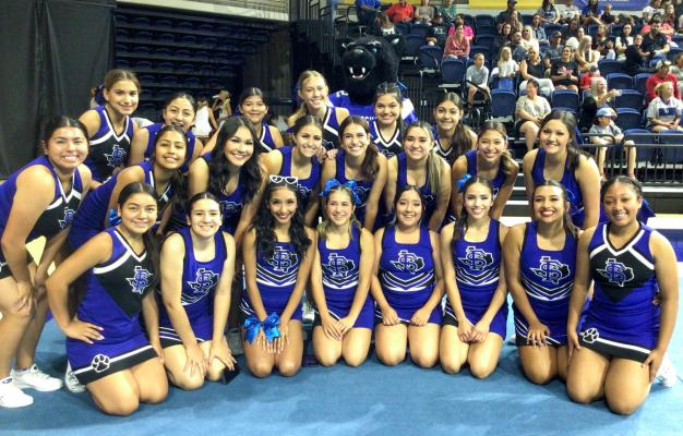 The Fort Stockton High School varsity and JV cheer squads earned awards at the Summer Cheer Camp in San Angelo last week. Courtesy photos