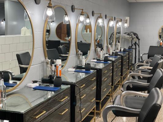 A number of additions were recently installed inside the cosmetology classroom at Fort Stockton ISD this past fall, including saloon stations. 