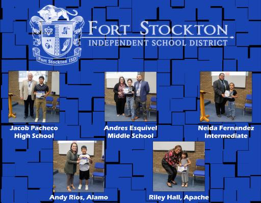 Fort Stockton ISD Students of the Month