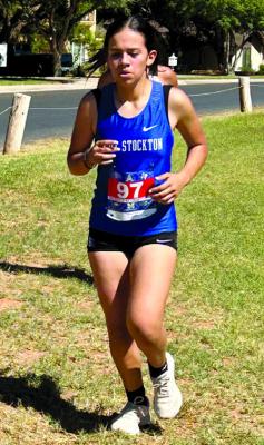Ali Jackson won her race and advanced to the regional meet in Lubbock. Courtesy Photo