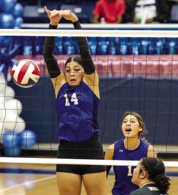 Amaya Urias was named All-District Outstanding Blocker by District 3-4A coaches. Pioneer Photo by Shawn Yorks