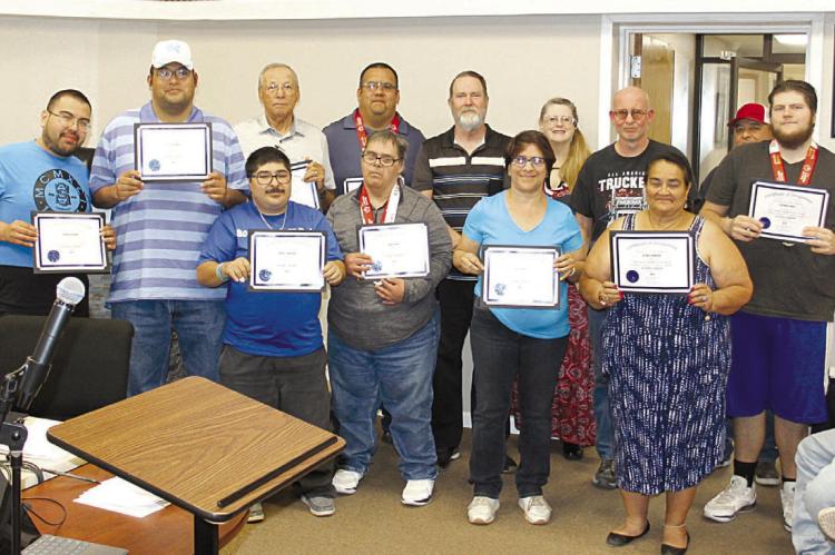 Recently, several Special Olympians were recognized by the Fort Stockton City Council for their outstanding achievements. Photo by Kerry Waldrip