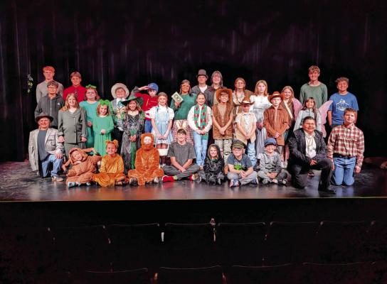 Last month, the Fort Stockton Community Theatre hosted the Paisano Players youth Christmas production. Pictured here, is the cast and crew photo. Courtesy Photo