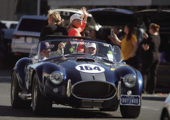 Charles Bowers and Janyth Bowers’ 2001 Cobra was one of the most unique cars to compete in last weekend’s Big Bend Open Road Race. The car was the only Cobra to compete in the competition. The Bowers competed in the 110-mph division. Photo by Nathan Heuer