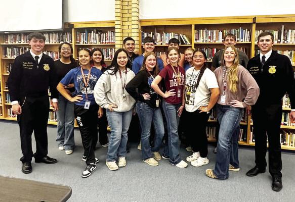 Last week the Fort Stockton Future Farmers of America (FFA) students had a fantastic visit from the Texas FFA State Officers. “Our students were inspired by their leadership, passion, and dedication to agriculture. Thank you for sharing your wisdom and energy with us!” school leadership shared. Photo courtesy of Fort Stockton Highschool