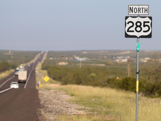 U.S. Highway 285 between Fort Stockton and Pecos may soon be widened to four lanes if a $442 million TxDOT project is completed. Photo by Shawn Yorks