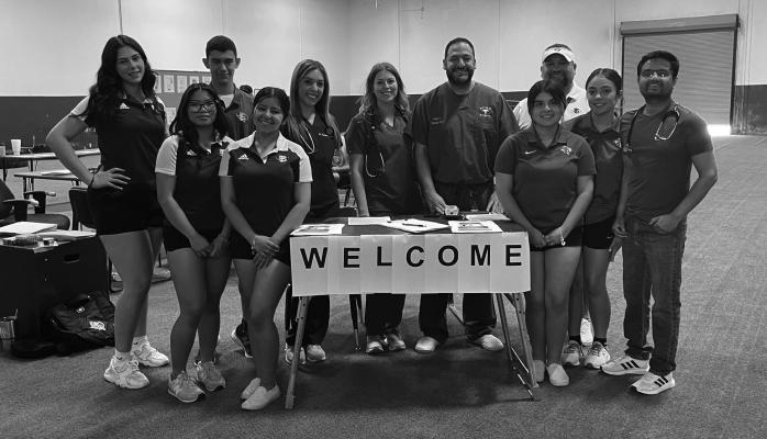 Fort Stockton ISD staff and members of the Pecos County Memorial Hospital host free sports physicals for area youth. Courtesy photo