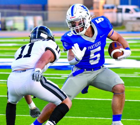 Corbin Luna is seen in this Sept. 23 file photo. Luna carried 30 times for 161 yards in last Friday’s loss to Monahans. File photo by Julie Myers
