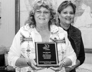 Fort Stockton Chamber of Commerce Executive Director Arna McCorkle celebrated 20 years with the Fort Stockton Chamber of Commerce with friends, family and coworkers, Jan. 5. Photos by Kerry Waldrip