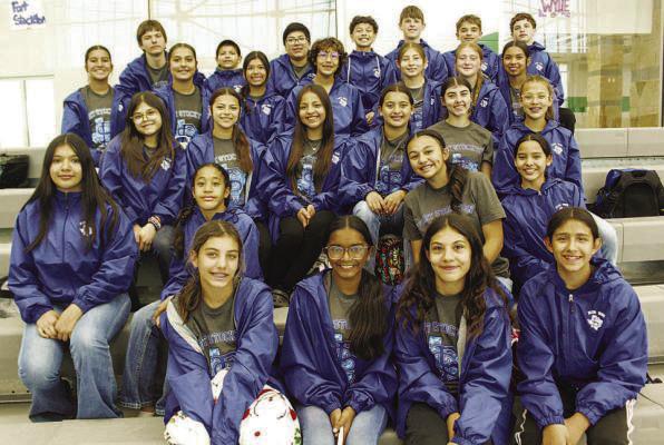 he Fort Stockton Middle School swim team set records in March.