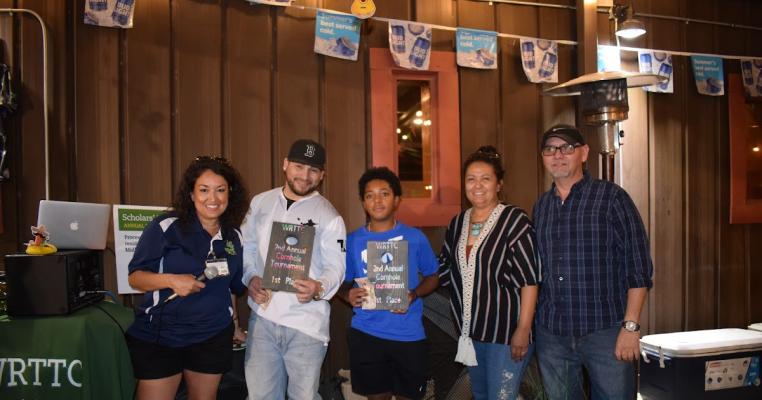The winners of the cornhole tournament were Jacob and Jorell. Courtesy Photo