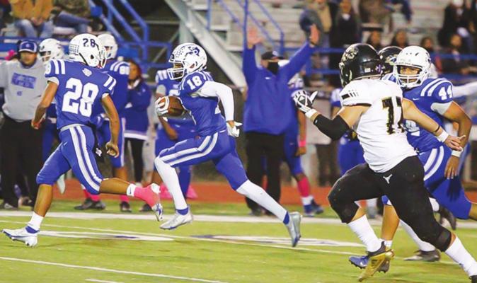 Fort Stockton junior defensive back Isaiah Garcia made one of the biggest defensive plays for the Panthers a season ago with a pick-six against Big Spring. Garcia has the potential to be the team’s biggest playmaker in 2021 as he’ll start at both the receiver and safety positions. Photo by Nathan Heuer