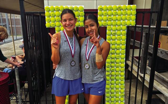CUTLINE: Tennis players Allie Gutierrez and Yaneily Mata were a part of the standout performances given by the Fort Stockton Panther Tennis Team during their first tournament of the Spring season, the Uvalde Open.