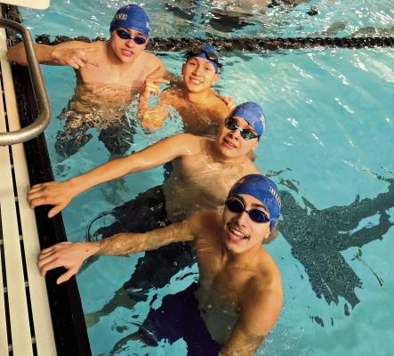 The boys’ team made their mark, finishing ninth overall out of 23 teams at this weekend’s meet. Courtesy Photo