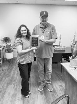 Pictured here, Donald Smith stands with Roberta Garcia, Support Services Director. Courtesy Photo