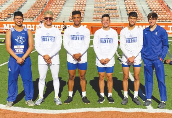 The Fort Stockton 800 relay finished their season at the state track meet in Austin in Class 4A on Thursday at Mike A. Myers Stadium. Pictured from left to right: Pedro Vasquez, Eliazar Lopez, AJ Garcia, Miguel Trejo, Aryan Hernandez, Caleb Garcia. Courtesy Photo