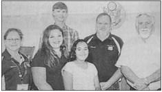 September 2016: NATIONAL 4-H WEEK – Pecos County Judge Joe Shuster, right, was happy to accept the request fof county Extension Agents Karan Hefelfinger and David Disselhorst to proclaim Oct. 2-8 as National 4-H Week in Pecos County. Shown are three of the four 4-H Chapter Presidents, who also made a presentation to the Commissioners Court.