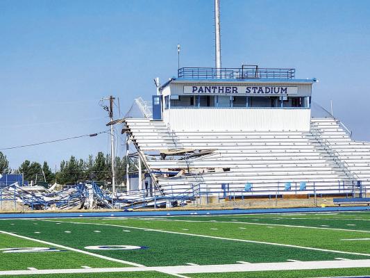 The district’s Maintenance and Operations team carefully began the process before the first machine ever touched the concrete. They salvaged pieces of the stadium’s legacy—bleachers, signage, and fixtures—many of which will be repurposed and placed throughout the district. It’s a thoughtful nod to the history and memories held within those stands, where generations of Fort Stockton students, families, and fans gathered. Photo by Tristian Barragan