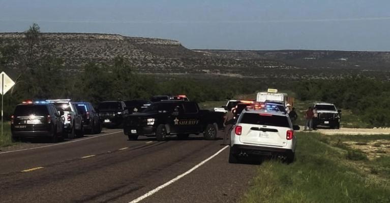 A Pecos County deputy was shot Tuesday afternoon during a traffic stop in Iraan and is in critical but stable condition after surgery, officials said. The suspect fled the scene but was located about eight miles east on U.S. Highway 190, where deputies fatally shot him after an exchange of gunfire. Photo by Lauren Munt, First Alert 7 News