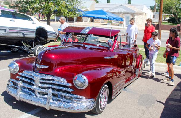 Ryan Flores classic car won Mayor’s Choice and Best paint at the Barrio Fest Car Show, which took place in the Pecos County Courthouse Annex parking lot. Photo by Nathan Heuer
