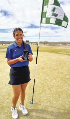The Fort Stockton High School Prowler golf team competed at the Wink Invitational on Monday, and Bailey Roberts returned from the tournament with an award for closest to the pin. Courtesy photo