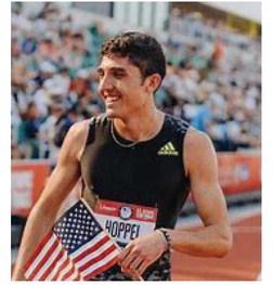 Bryce Hoppel, Midland local, finished just shy of the podium at the 2024 Paris Olympics. Courtesy Photo