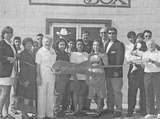 June 2000 issue: A delegation of the Fort Stockton Chamber of Commerce Ambassadors were on hand Tuesday morning to welcome a new business to the community with an official ribbon cutting ceremony. Located on the 1300 block of W. Dickinson Boulevard, the Shoe Box offers a complete selection of shoes and accessories.