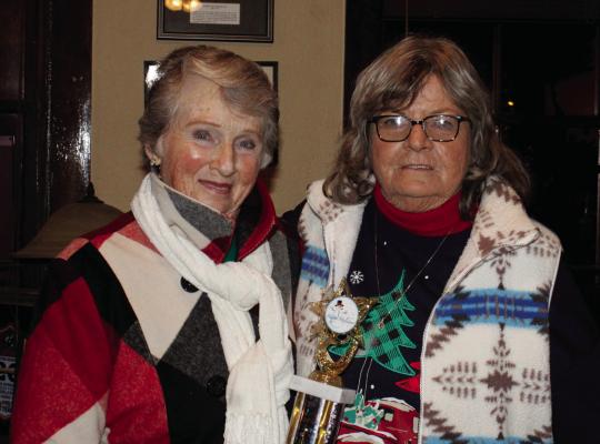 Fort Stockton Christian Academy’s parade float was named this year’s Best Float. Pictured here, Linda Ball and Arna McCorkle. Photo by Tristian Barragan