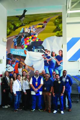 The Fort Stockton Walmart’s entrance is now home to a beautiful new mural. Photo by Tristian Barragan