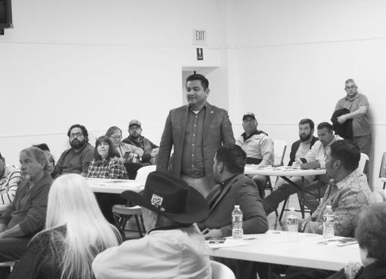 A recent “Meet the Candidate” forum in Fort Stockton left a deep impression on Santos Limon. In an era of political polarization, he witnessed members of different parties sitting together to discuss the community’s needs. “I saw two political parties in one room... all for the common good of the community,” he remarked, calling the town a “prime example of what our country needs right now.” Pioneer Photo by Joh Covington