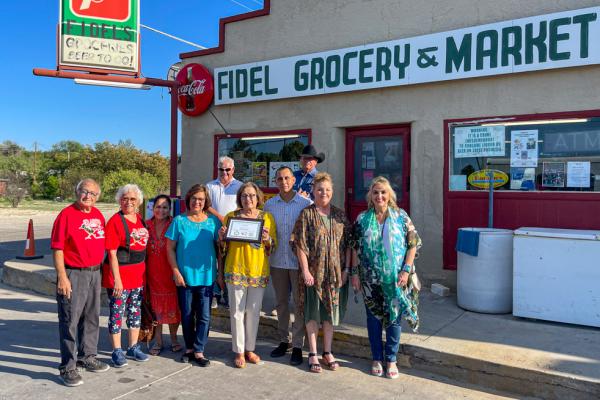 Fidel’s Grocery & Market, located at 301 W. Callaghan St., was honored with a certificate of recognition from the Pecos County Historical Commission as a part of Barrio Fest on Sept. 16. Adelina Salazar is the owner of the store.