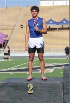 Leading the way for Fort Stockton in the UIL Regional Track and Field Meet was Christian Soto, who blazed through the 200-meter dash to earn silver with a time of 22.28 seconds. Courtesy Photo