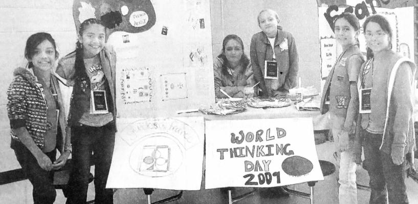 February 2009: Girl Scout Troop 102 celebrated World Thinking Day in Alpine. Troop 102 represented France, providing information and refreshments representing that country.
