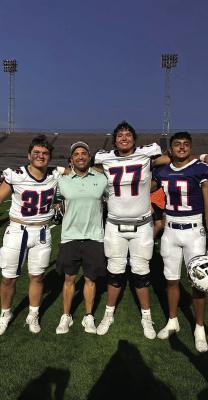 Fort Stockton Panthers and AD Jeremey Hickman at the FCA Football All-Star Game. Photo courtesy of Fort Stockton Athletics