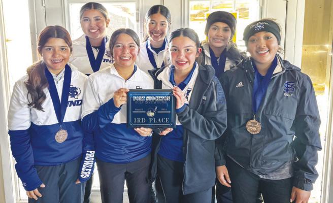 The Prowlers golf team of Evelynn Baiza, Kaelynn Calderon, Erika Salgado, Lahela Urias, and Jaelynn Tapp. Courtesy photos