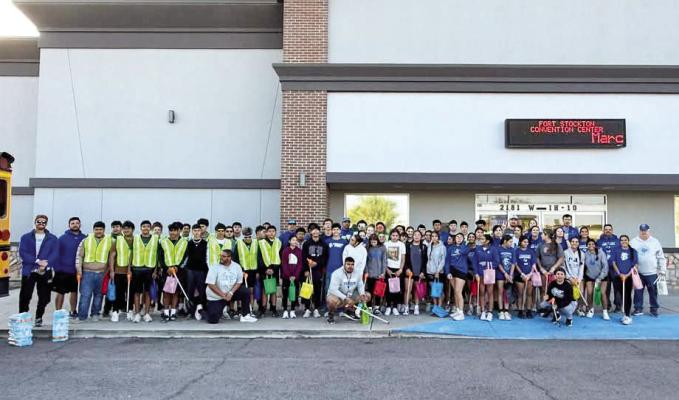 On March 22, “Keep Historic Fort Stockton Beautiful” organized a local cleanup event as part of Texas’ largest single-day cleanup, the Don’t Mess with Texas Trash-Off, led by TxDOT. Volunteers met at the Convention Center (2181 SW H-10 Frontage Road). Everyone— including individuals, families, businesses, and organizations—are encouraged to participate in this community effort to beautify Fort Stockton. Photo by Tristian Barragan