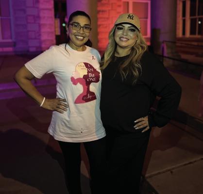 Pictured are survivor Hilda Vasquez and her dear friend and supporter, Patty Morales. Courtesy Photo by Pink Springs