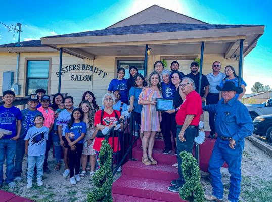 Sisters Beauty Salon, located at 204 S. Young St., was honored with a certificate of recognition from the Pecos County Historical Commission as a part of Barrio Fest on Sept. 16. The sisters who own the business are Selina Chavez and Carissa Chavez.