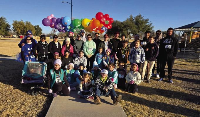 On Sunday, the Girl Scouts of Fort Stockton hosted their first Great Cookie Run, a fun run and walk 5k. Crystal Rivera and others thanked all the volunteers, sponsors, parents, and runners for coming to the “first cookie kickoff.” Courtesy Photo