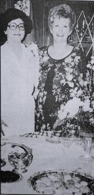 MAY 1983-President Honored-Mrs. J. A. (Toni) McGuire (left), president of the Comanche Springs Garden Club