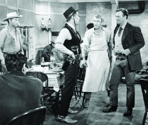 Lee Marvin, James Stewart and John Wayne appear in “The Man Who Shot Liberty Valance”. Courtesy Photo