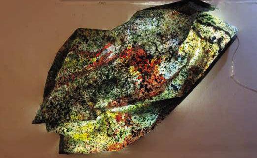 Pictured here is one of Steven M. Walker’s works in his “The Light Within” exhibit.