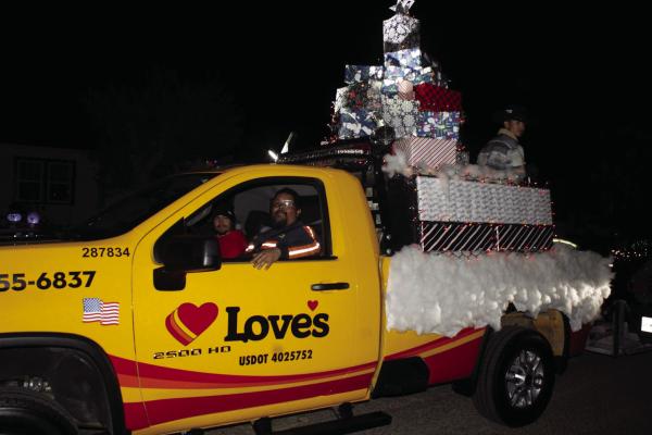 Loves won Best Driving for the annual Fort Stockton Christmas Parade, organized by the Fort Stockton Chamber of Commerce. Photo by Tristian Barragan