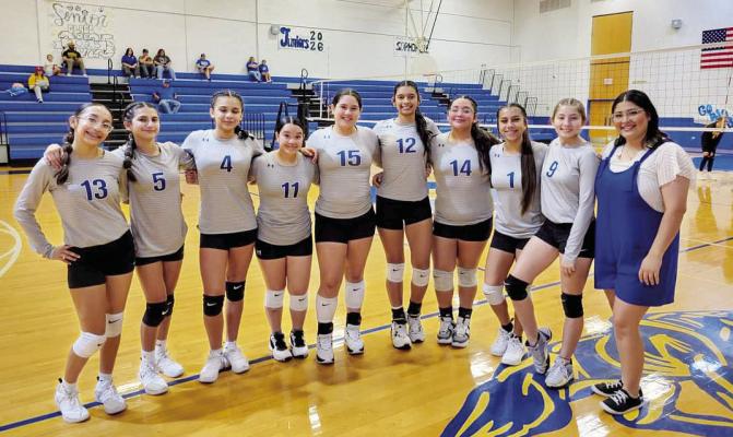 The Freshman Volleyball Prowlers, pictured here, after a recent matchup. Courtesy Photo