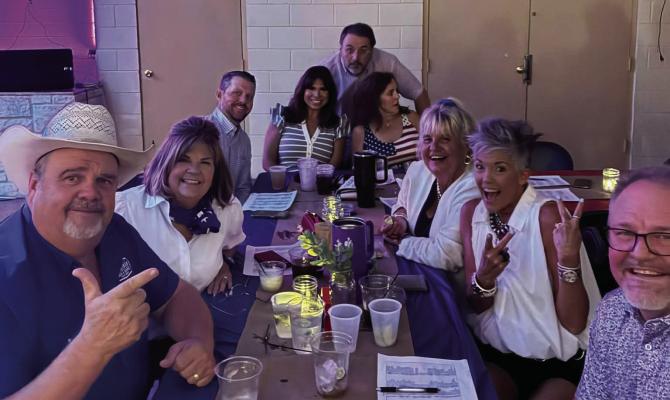Group enjoying the Cruise Party. Courtesy Photo by Pecos County Historical Commission