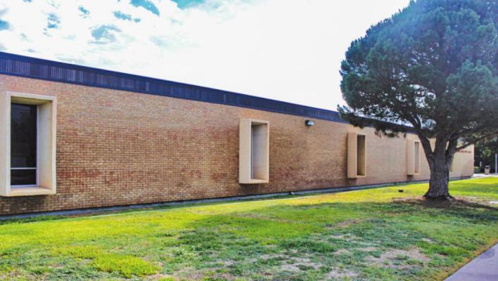 The Fort Stockton Intermediate School will receive important protection from potential intruders/threats via ballistic film as numerous classrooms have windows facing the front of the campus on Second Street. Photo by Nathan Heuer
