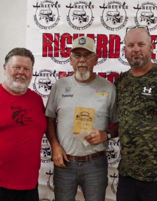 Tommy Smith, middle, from team Bent Nail BBQ won the Steak Division from Friday’s jackpot events.